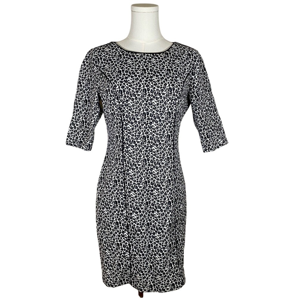 Banana Republic cheetah print dress women's size 4 mob wife aesthetic